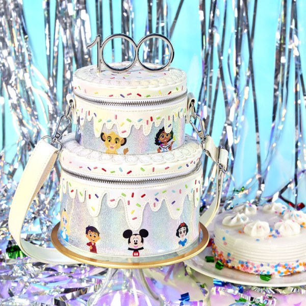 BOLSOS DE HOMBRO Tarta Celebración Aniversario 100 Disney - DISNEY LOUNGEFLY