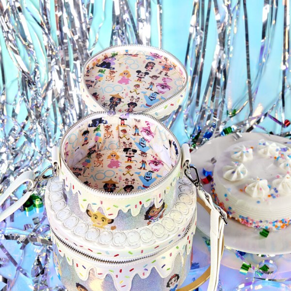 BOLSOS DE HOMBRO Tarta Celebración Aniversario 100 Disney - DISNEY LOUNGEFLY