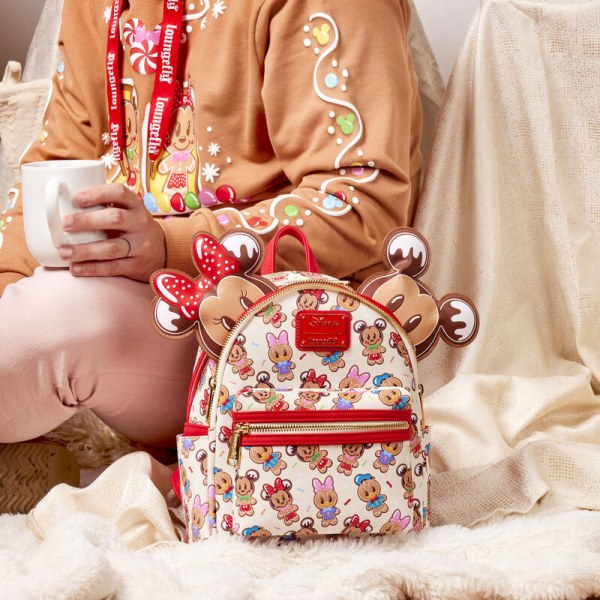 MINI MOCHILA Mickey y sus amigos de jengibre con diadema - DISNEY LOUNGEFLY