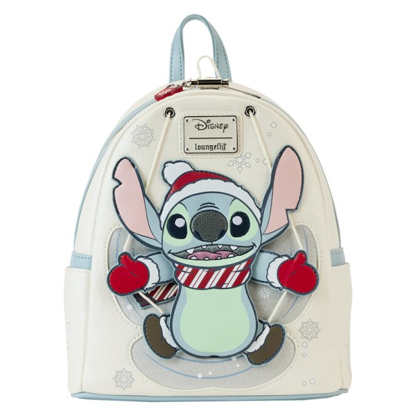 MINI MOCHILA Stitch Holiday Snow Angel - DISNEY LOUNGEFLY