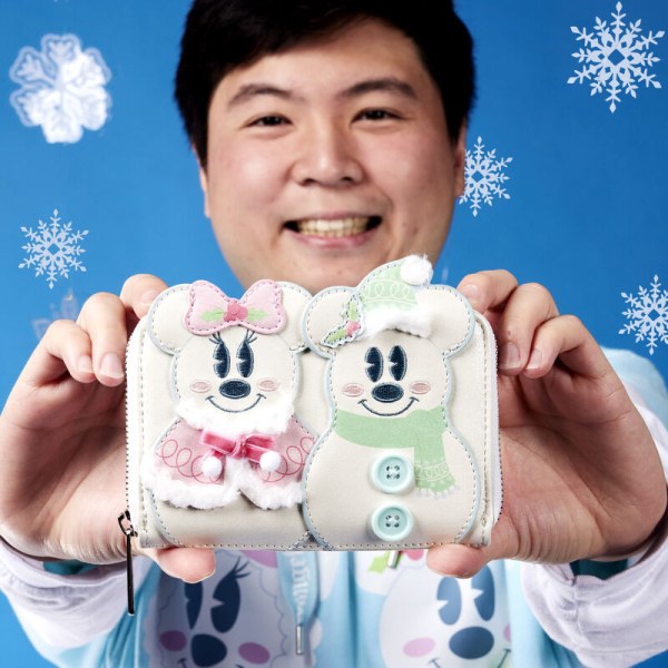 CARTERA Mickey y Minnie Muñeco de Nieve - DISNEY LOUNGEFLY