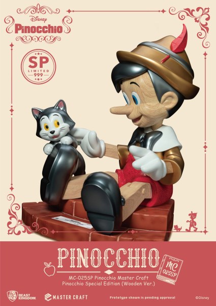 PINOCHO VERSIÓN MADERA EDICIÓN ESPECIAL - DISNEY MASTERCRAFT