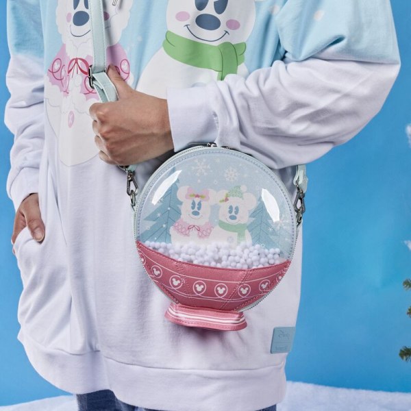 BOLSOS DE HOMBRO Mickey & Minnie Globo de Nieve - DISNEY LOUNGEFLY