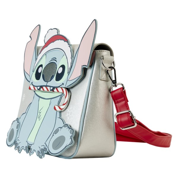 SHOULDER BAG Stitch Holiday Glitter - DISNEY LOUNGEFLY