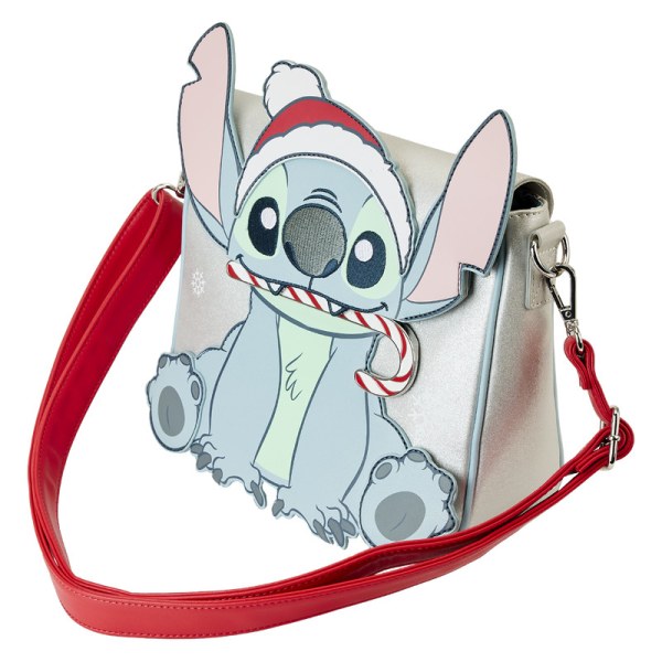 SHOULDER BAG Stitch Holiday Glitter - DISNEY LOUNGEFLY