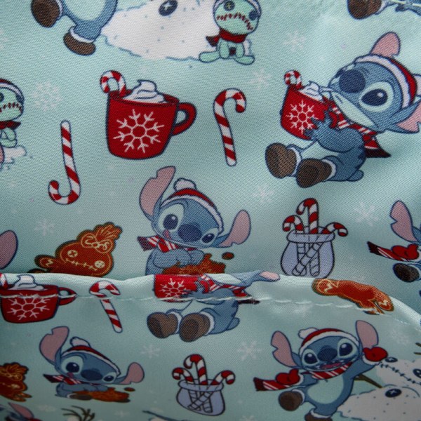 SHOULDER BAG Stitch Holiday Glitter - DISNEY LOUNGEFLY