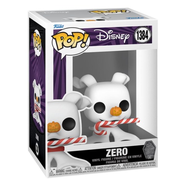 ¡ Funko Pop! 1384 - Pesadilla antes de navidad 30 - Zero con bastón de caramelo