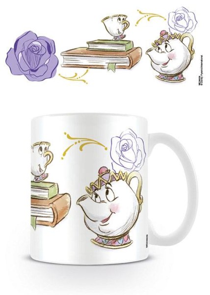 Taza La Bella y la Bestia Sra. Samovar y Chip - Disney