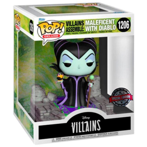 Funko Pop! DELUXE 1206 - Maléfica y Diablo - Disney