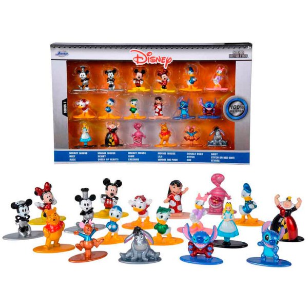 Set de 18 figuras metálicas de Disney .