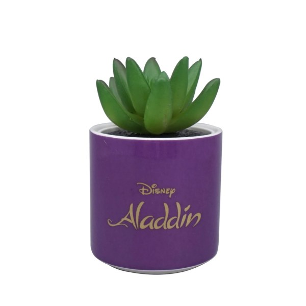 Planta falsa en maceta morada de Aladdín - Disney