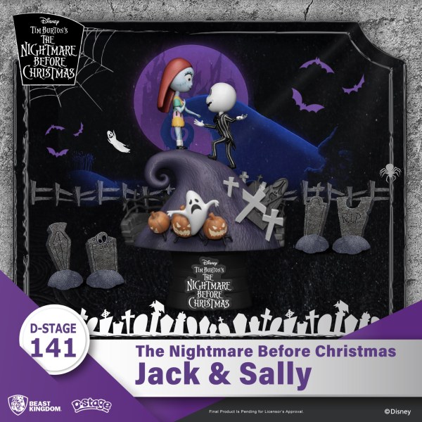 DIORAMA Jack y Sally Nightmare Before Christmas - DISNEY D-STAGE