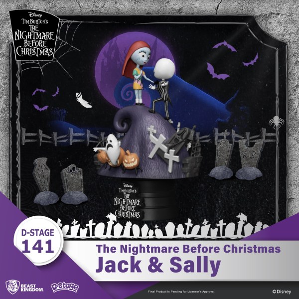 DIORAMA Jack y Sally Nightmare Before Christmas - DISNEY D-STAGE