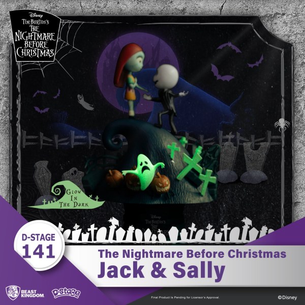DIORAMA Jack y Sally Nightmare Before Christmas - DISNEY D-STAGE