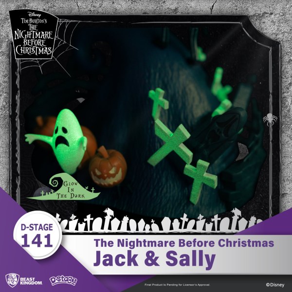 DIORAMA Jack y Sally Nightmare Before Christmas - DISNEY D-STAGE