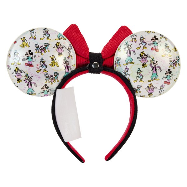 MINI MOCHILA Disney 100 Mickey y sus Amigos Iridiscentes con Diadema - DISNEY LOUNGEFLY