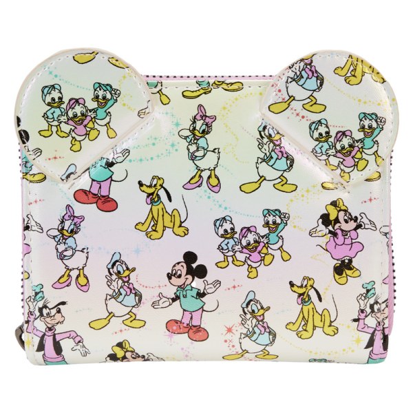 CARTERA Disney 100 Mickey y sus amigos iridiscentes - DISNEY LOUNGEFLY
