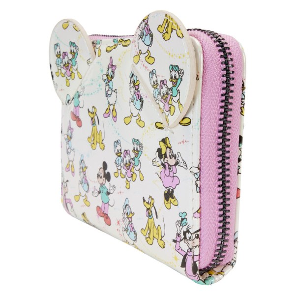 CARTERA Disney 100 Mickey y sus amigos iridiscentes - DISNEY LOUNGEFLY