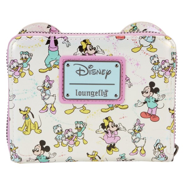 CARTERA Disney 100 Mickey y sus amigos iridiscentes - DISNEY LOUNGEFLY