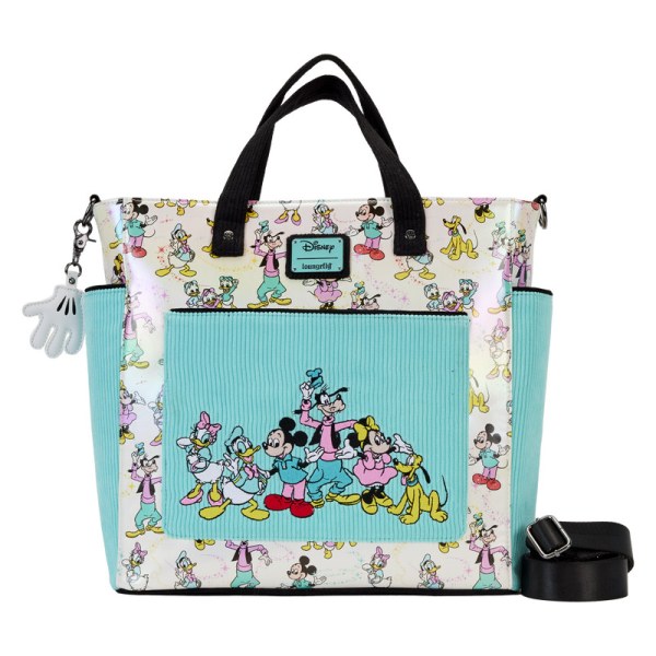 Bolsa Tote Disney 100 Iridiscente Mickey et ses amis - DISNEY LOUNGEFLY
