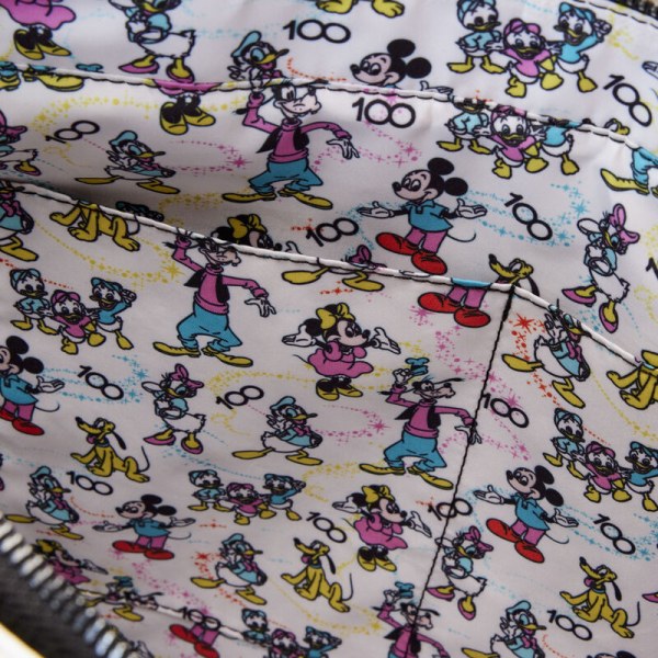Bolsa Tote Disney 100 Iridiscente Mickey et ses amis - DISNEY LOUNGEFLY