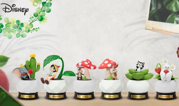 Conjunto de 6 Mini Diorama Stage serie " "Plantas de bolsillo" " - Disney mini D-Stage