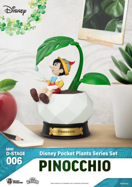 Conjunto de 6 Mini Diorama Stage serie " "Plantas de bolsillo" " - Disney mini D-Stage