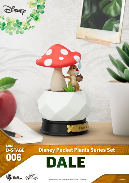 Conjunto de 6 Mini Diorama Stage serie " "Plantas de bolsillo" " - Disney mini D-Stage