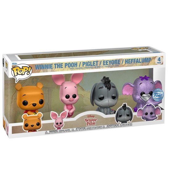 Pack de 4 Funko Pop! Vinilos de Películas - Winnie the pooh - Disney