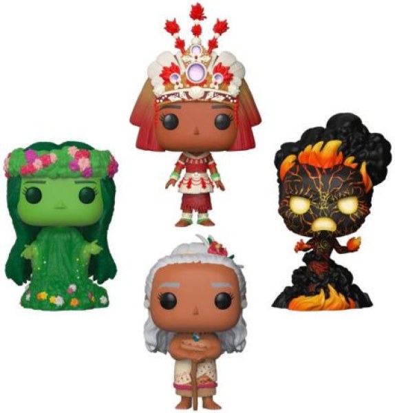 Pack de 4 Funko Pop! Vinilos de Películas - Moana - Disney