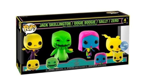 Pack de 4 Funko Pop! Películas Vinilo - Pesadilla antes de Navidad (EMEA) - Disney