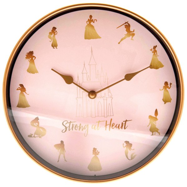 Reloj de pared Princesas Disney "Fuertes de Corazón"
