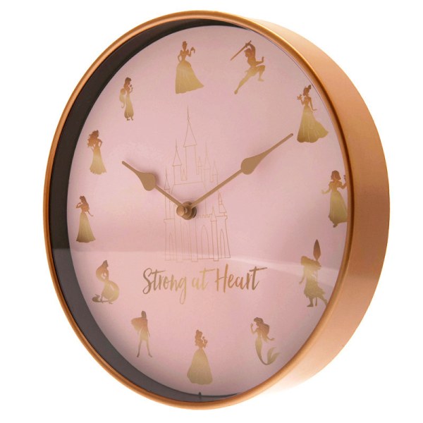 Reloj de pared Princesas Disney "Fuertes de Corazón"