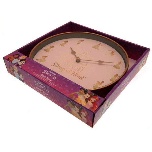 Reloj de pared Princesas Disney "Fuertes de Corazón"