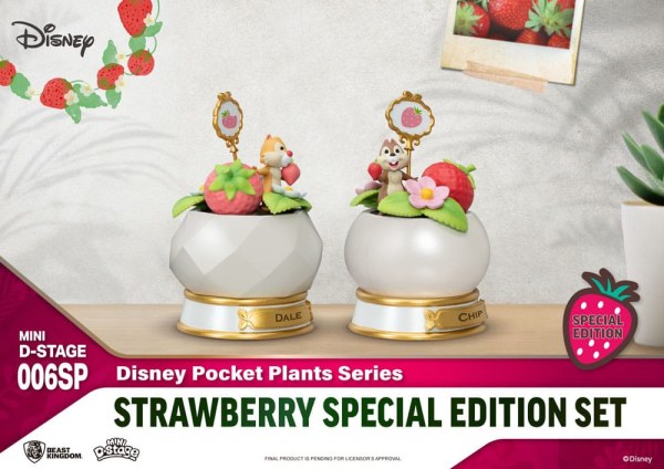 Lote de 2 Mini Diorama Stage Chip y serie Dale "Pocket Plants" Edición especial - Disney mini D-Stage