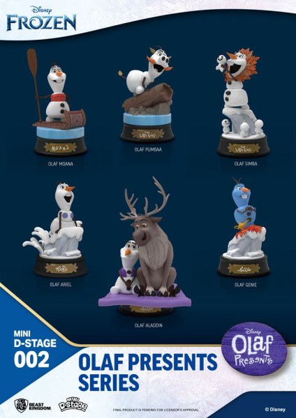 Set of 6 Olaf Frozen figurines - Disney D-Stage