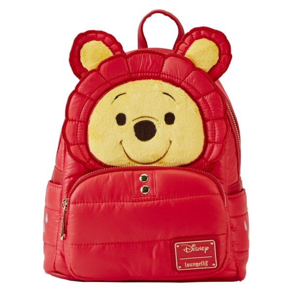 MINI MOCHILA Winnie the Pooh con chaqueta de plumas para días lluviosos - DISNEY LOUNGEFLY
