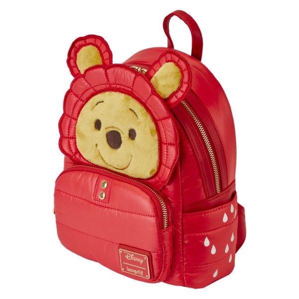 MINI MOCHILA Winnie the Pooh con chaqueta de plumas para días lluviosos - DISNEY LOUNGEFLY