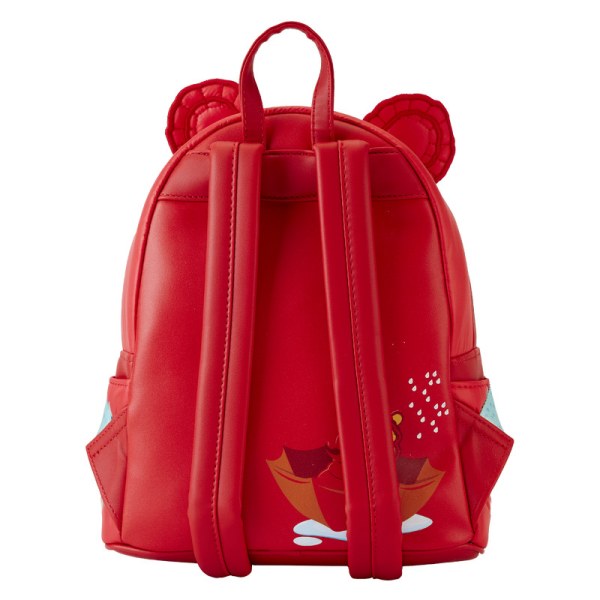 MINI MOCHILA Winnie the Pooh con chaqueta de plumas para días lluviosos - DISNEY LOUNGEFLY