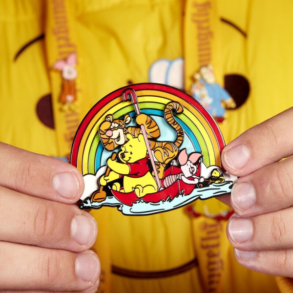 PIN'S Collector Winnie y sus amigos se deslizan en un día lluvioso Edición limitada - Disney