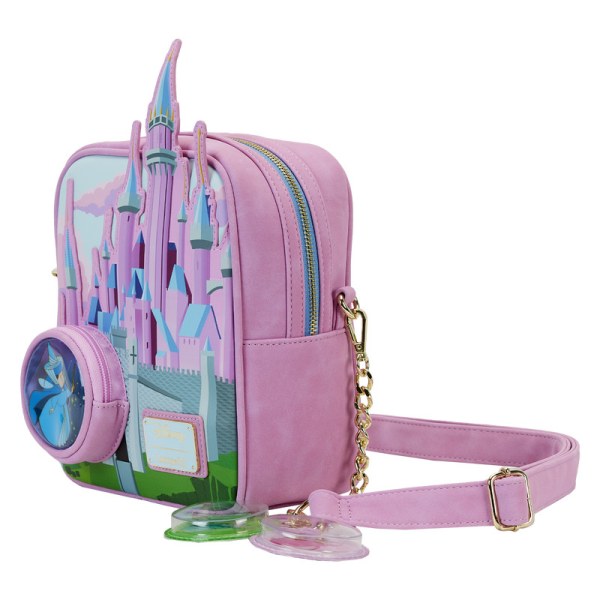 BOLSOS DE HOMBRO Castillo de la Bella Durmiente con las Tres Hadas Buenas - DISNEY LOUNGEFLY