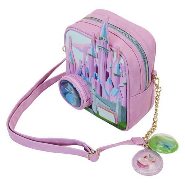 BOLSOS DE HOMBRO Castillo de la Bella Durmiente con las Tres Hadas Buenas - DISNEY LOUNGEFLY