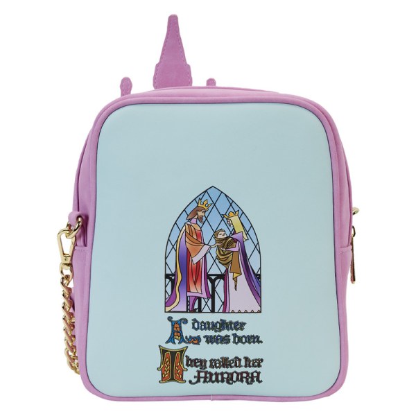 BOLSOS DE HOMBRO Castillo de la Bella Durmiente con las Tres Hadas Buenas - DISNEY LOUNGEFLY