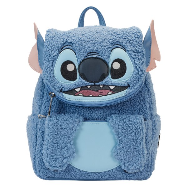 mochilas Mini Stitch peluche Sherpa - DISNEY LOUNGEFLY