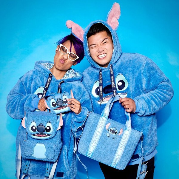 mochilas Mini Stitch peluche Sherpa - DISNEY LOUNGEFLY