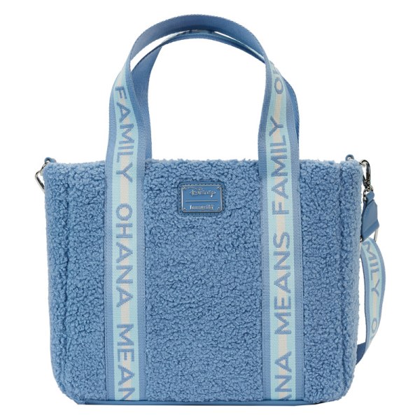 Bolso Tote Stitch en felpa Sherpa con billetera - DISNEY LOUNGEFLY