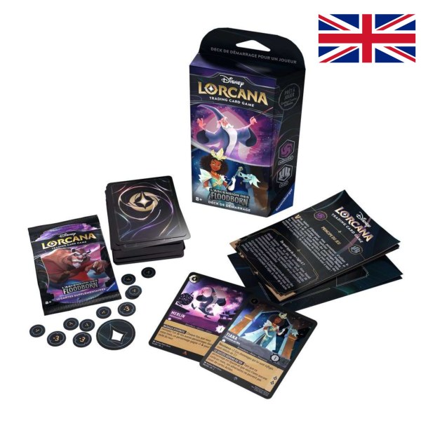 Amatista y amp; Steel Starter Deck (idioma inglés) Disney Lorcana Rise of the Floodborn