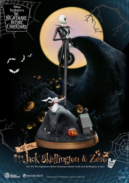 Jack Skellington y Zero - Disney Mastercraft