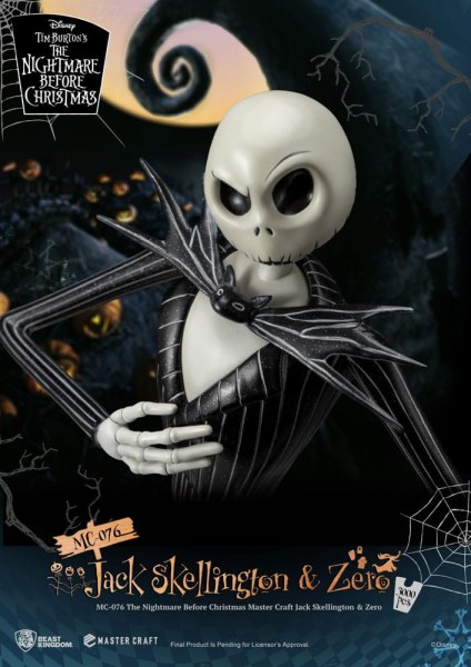 Jack Skellington y Zero - Disney Mastercraft