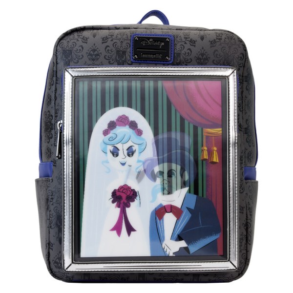 MINI MOCHILAS Lenticulares Haunted Mansion Retrato La Viuda Negra - DISNEY LOUNGEFLY